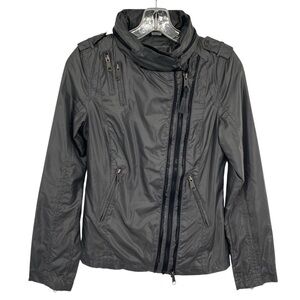Mackage Women’s Double Zipper Moto Biker Windbreaker Bomber Jacket